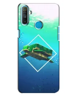 Чехол для Realme C3 с картинкой «Черепаха Minecraft»
