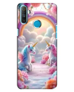 Чехол для Realme C3 с картинкой «Радуга и единороги» Чехол для Realme C3 с картинкой «Радуга и единороги»