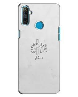 Чохол для Realme C3 з картинкою «Івана 3:16 Хрест»