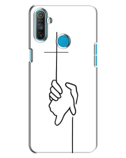Чохол для Realme C3 з картинкою «Рука тримає»