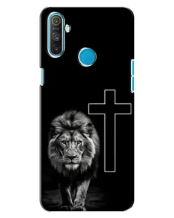 Чохол для Realme C3 з картинкою «Лев та Хрест»