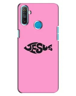 Чохол для Realme C3 з картинкою «Рожевий символ Jesus»