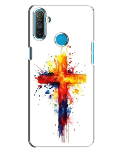 Чохол для Realme C3 з картинкою «Акварельний хрест» Чохол для Realme C3 з картинкою «Акварельний хрест»