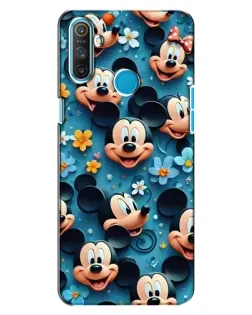 Чехол для Realme C3 с картинкой «Паттерн Микки и Минни»