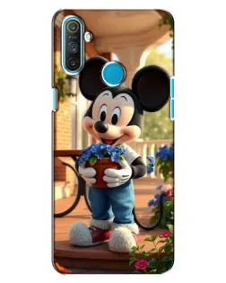 Чехол для Realme C3 с картинкой «Микки садовод»