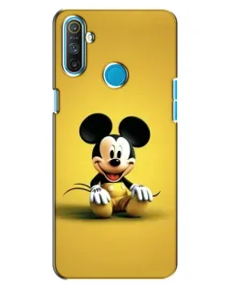 Чехол для Realme C3 с картинкой «Микки на желтом»