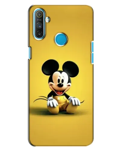 Чехол для Realme C3 с картинкой «Микки на желтом»