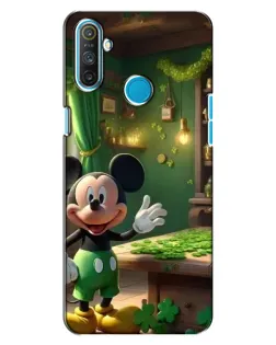 Чехол для Realme C3 с картинкой «Микки в мастерской»