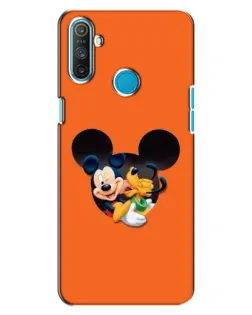 Чехол для Realme C3 с картинкой «Сердце Микки Минни»