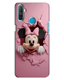 Чехол для Realme C3 с картинкой «Минни сквозь стену»