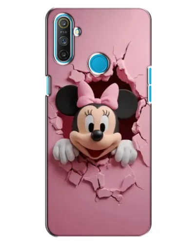 Чехол для Realme C3 с картинкой «Минни сквозь стену»
