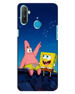 Чехол для Realme C3 с картинкой «Губка Боб и Патрик ночью» Чехол для Realme C3 с картинкой «Губка Боб и Патрик ночью»