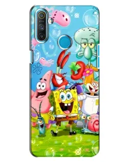 Чехол для Realme C3 с картинкой «Губка Боб и друзья» Чехол для Realme C3 с картинкой «Губка Боб и друзья»