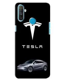 Чохол для Realme C3 з картинкою «Tesla Model Y»