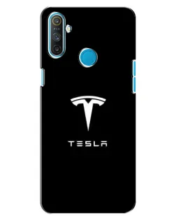 Чохол для Realme C3 з картинкою «Tesla White Logo»