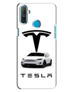 Чохол для Realme C3 з картинкою «Tesla White Style»