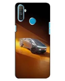 Чохол для Realme C3 з картинкою «Cybertruck у пустелі»