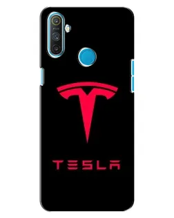 Чохол для Realme C3 з картинкою «Tesla Red Logo»