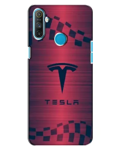 Чехол для Realme C3 с картинкой «Тесла красный карбон» Чехол для Realme C3 с картинкой «Тесла красный карбон»