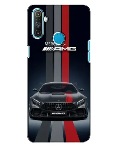 Чехол для Realme C3 с картинкой «Mercedes — белый карбон»