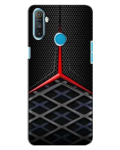 Чехол для Realme C3 с картинкой «Mercedes Carbon Grid»