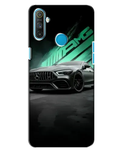 Чехол для Realme C3 с картинкой «Темный Mercedes AMG»
