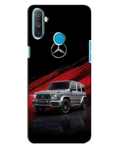 Чехол для Realme C3 с картинкой «Mercedes G-Class красный»
