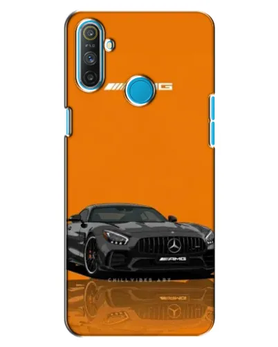 Чехол для Realme C3 с картинкой «Оранжевый Mercedes AMG»