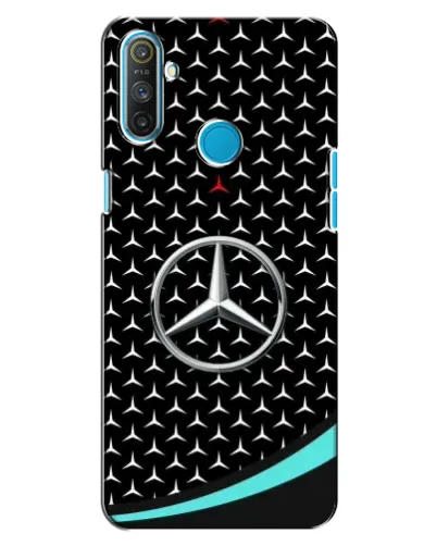 Чехол для Realme C3 с картинкой «Mercedes — бирюзовый акцент»