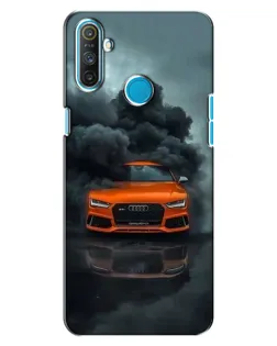 Чохол для Realme C3 з картинкою «Audi у хмарах диму»