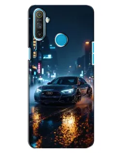 Чохол для Realme C3 з картинкою «Нічне місто та Audi»