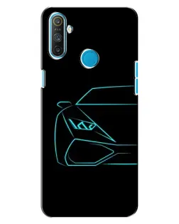 Чохол для Realme C3 з картинкою «Блакитний силует Lamborghini» Чохол для Realme C3 з картинкою «Блакитний силует Lamborghini»
