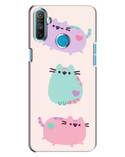 Чохол для Realme C3 з картинкою «Pusheen тріо» Чохол для Realme C3 з картинкою «Pusheen тріо»