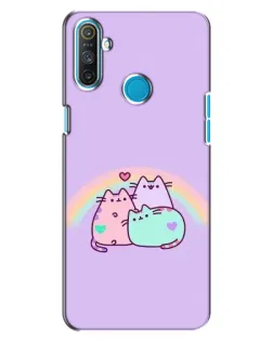 Чохол для Realme C3 з картинкою «Веселкові Пушини» Чохол для Realme C3 з картинкою «Веселкові Пушини»