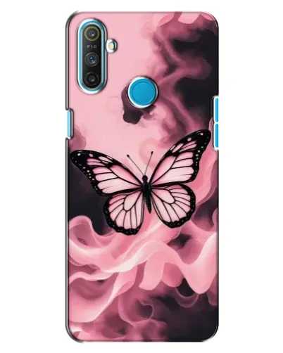 Чохол для Realme C3 з картинкою «Метелик у диму» Чохол для Realme C3 з картинкою «Метелик у диму»