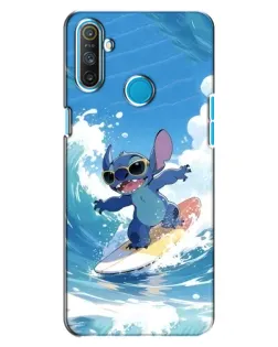 Чохол для Realme C3 з картинкою «Стіч на хвилі»