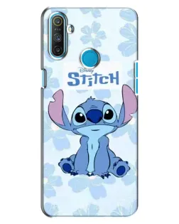 Чохол для Realme C3 з картинкою «Stitch серед квітів»