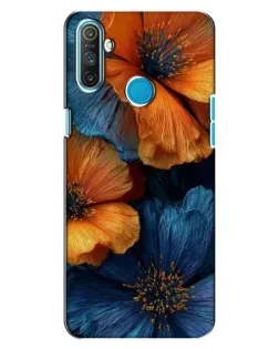 Чохол для Realme C3 з картинкою «Яскрава синьо-помаранчева флора» Чохол для Realme C3 з картинкою «Яскрава синьо-помаранчева флора»