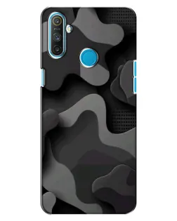 Чохол для Realme C3 з картинкою «Темний абстрактний камуфляж»