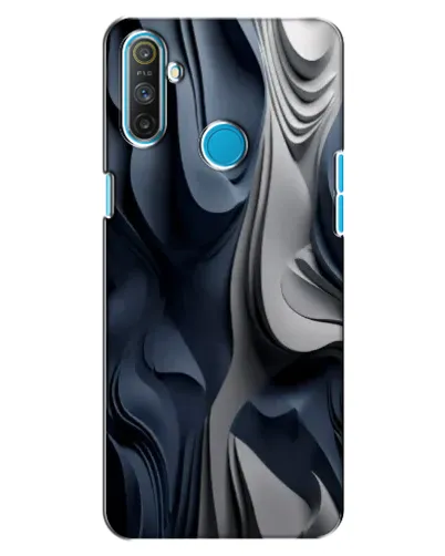 Чехол для Realme C3 с картинкой «Объемные синие складки» Чехол для Realme C3 с картинкой «Объемные синие складки»