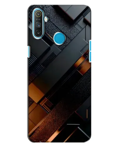 Чехол для Realme C3 с картинкой «Черные геометрические блоки» Чехол для Realme C3 с картинкой «Черные геометрические блоки»