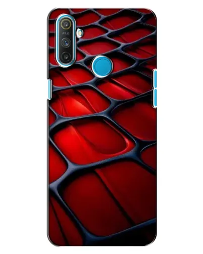 Чехол для Realme C3 с картинкой «Красная глянцевая сетка» Чехол для Realme C3 с картинкой «Красная глянцевая сетка»