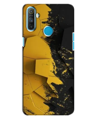 Чехол для Realme C3 с картинкой «Золотые осколки геометрии» Чехол для Realme C3 с картинкой «Золотые осколки геометрии»