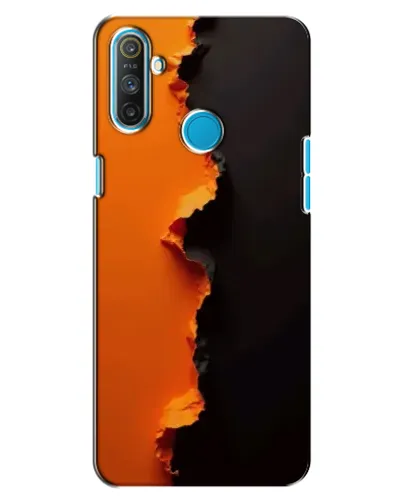 Чехол для Realme C3 с картинкой «Оранжевый разлом» Чехол для Realme C3 с картинкой «Оранжевый разлом»