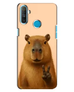 Чехол для Realme C3 с картинкой «Капибара виктория»