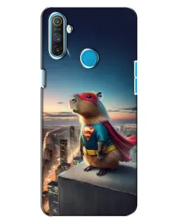 Чехол для Realme C3 с картинкой «Капи-мен супергерой»