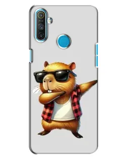 Чехол для Realme C3 с картинкой «Капибара рэпер даб»