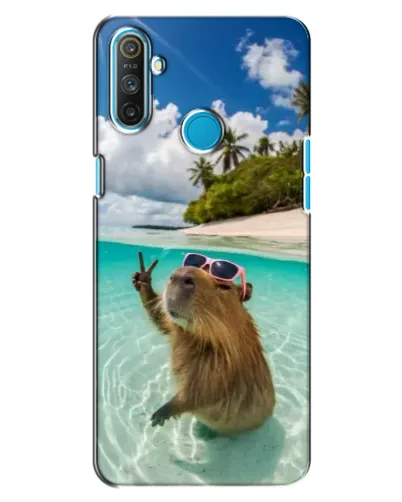 Чехол для Realme C3 с картинкой «Капибара на море» Чехол для Realme C3 с картинкой «Капибара на море»
