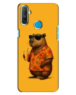 Чехол для Realme C3 с картинкой «Капибара на отдыхе»