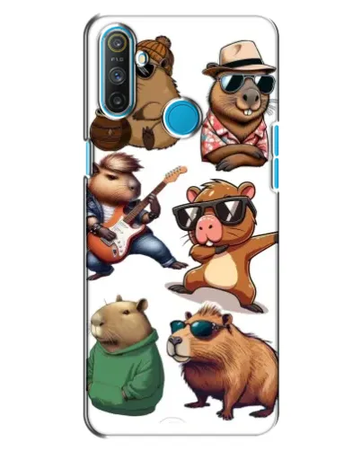 Чехол для Realme C3 с картинкой «Крутые капибары музыканты» Чехол для Realme C3 с картинкой «Крутые капибары музыканты»